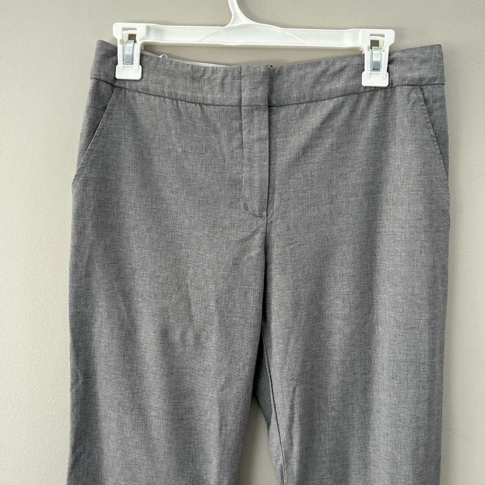 BCBGMaxazria Business Casual Lightweight Wool Blend Grey Flare Tall Long Trouser - Picture 4 of 6
